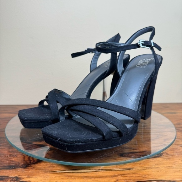 Franco Sarto Damalis Platform Sandal - Black Galaxy - size 10 - Picture 12 of 16
